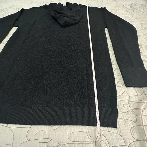 NWT Prana Milani Tunic Sweater Knit Charcoal / Black Hoodie - Picture 10 of 12